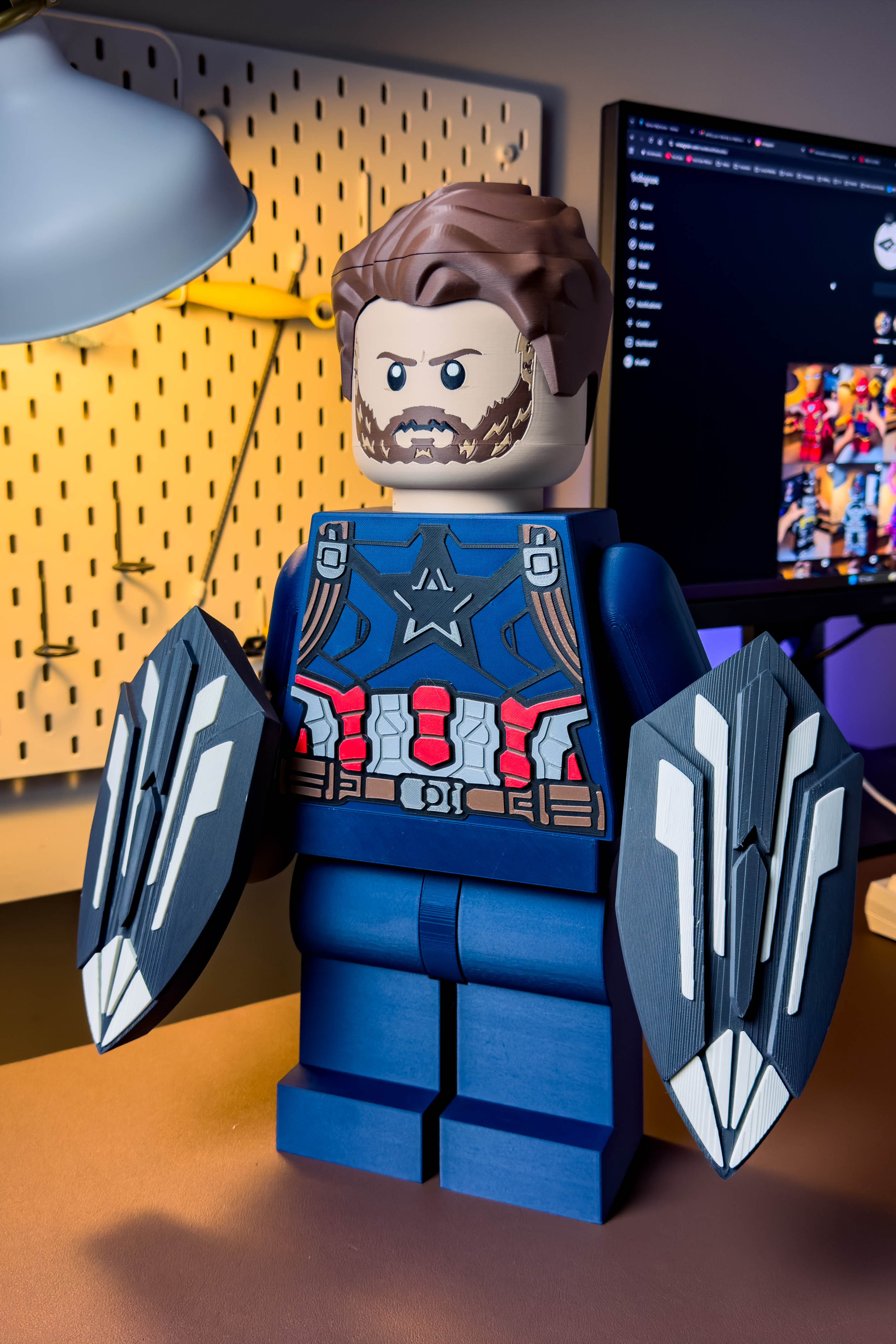CAPTAIN AMERICA (Infinity War) Modular Figure! 3D 3MF Model — view 6
