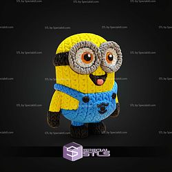 Super Basic STL Minions Knitted 3D Model