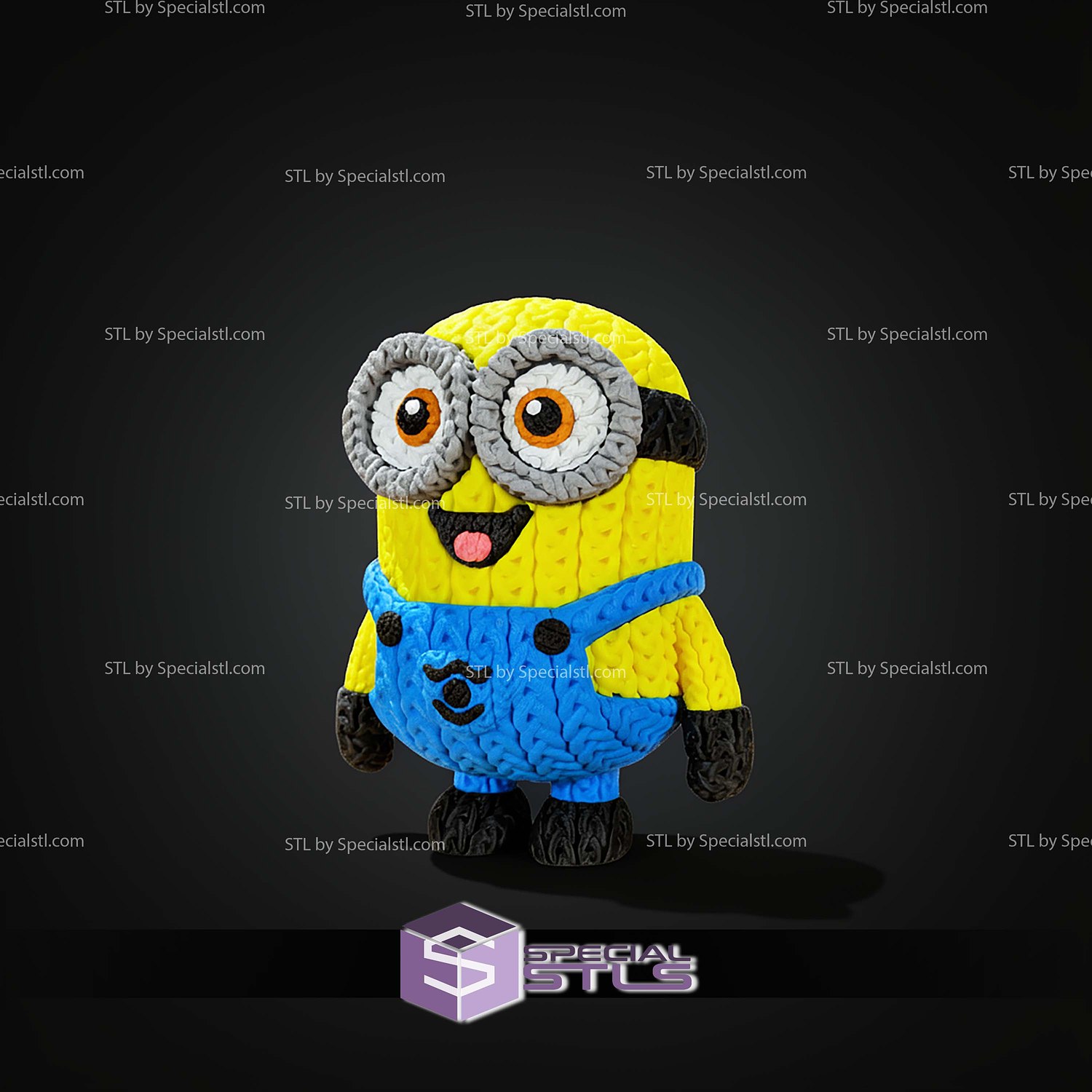 Super Basic STL Minions Knitted 3D Model — view 7