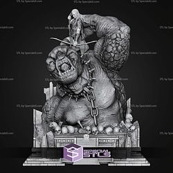 Legolas vs Troll Diorama Lite Version STL Files 3D Model