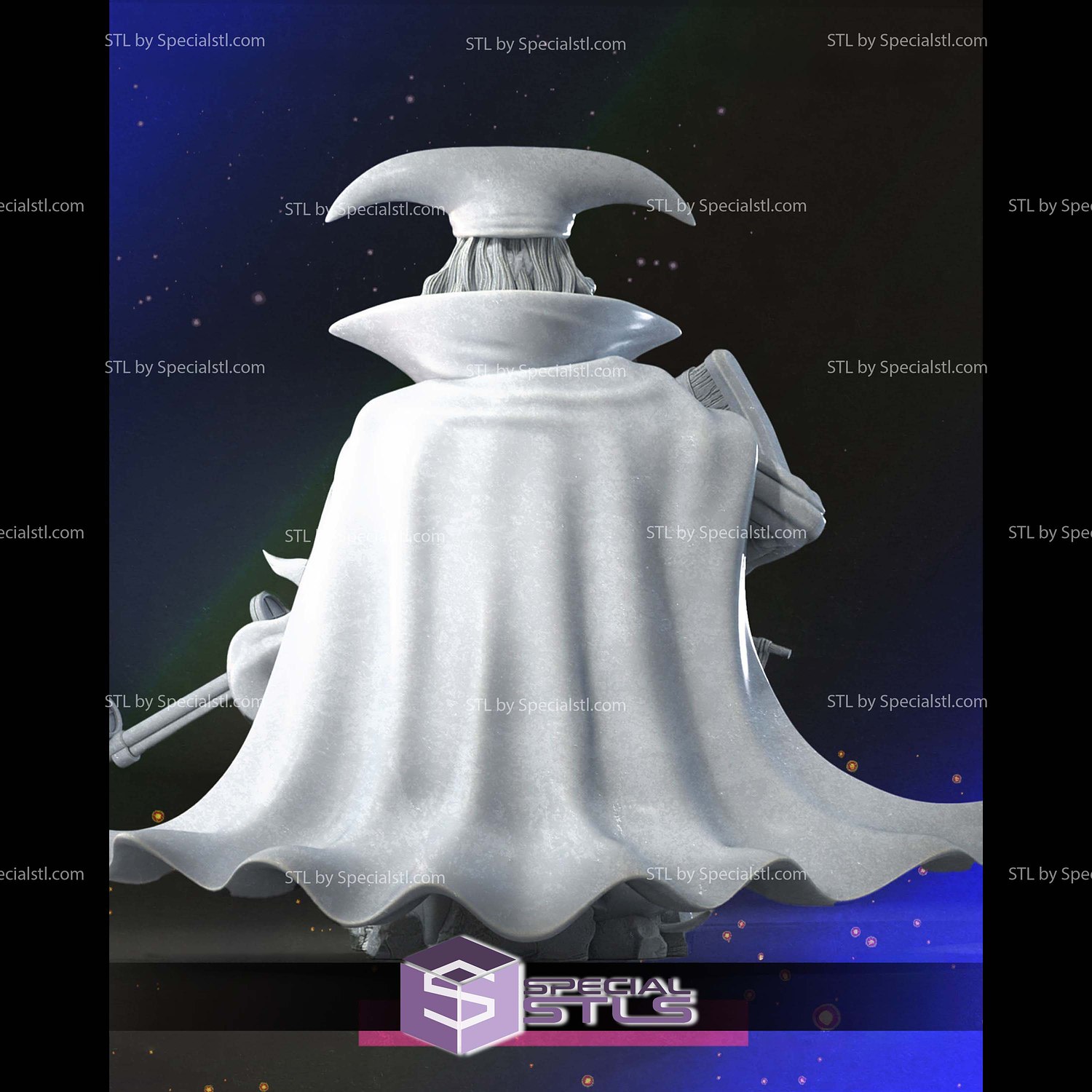 Van Augur One Piece Bust STL Files 3D Model — view 4