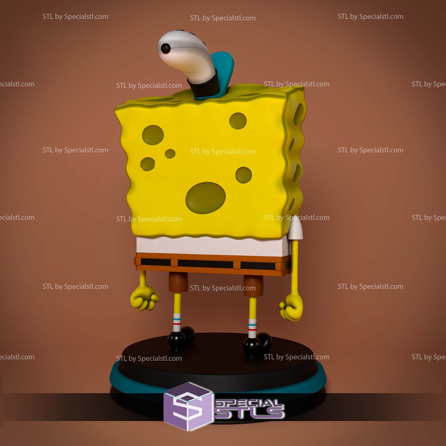 SpongeBob SquarePants 57mm 3D Printer Files STL Model — view 4
