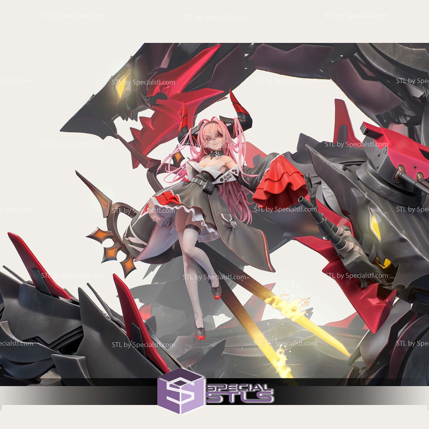 Azur Lane Prinz Rupprecht Digital STL Files 3D Model — view 3