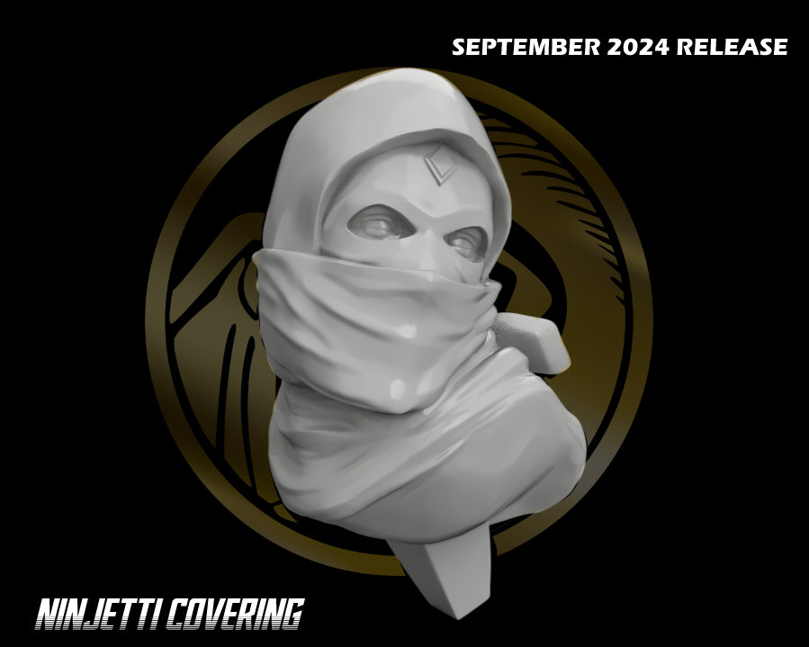 White Ninjetti Ranger Statue 3D STL Model