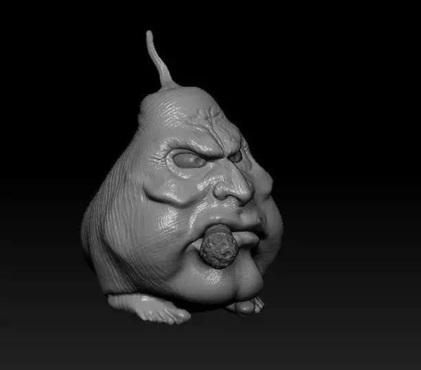 smoking pear 3D STL Model