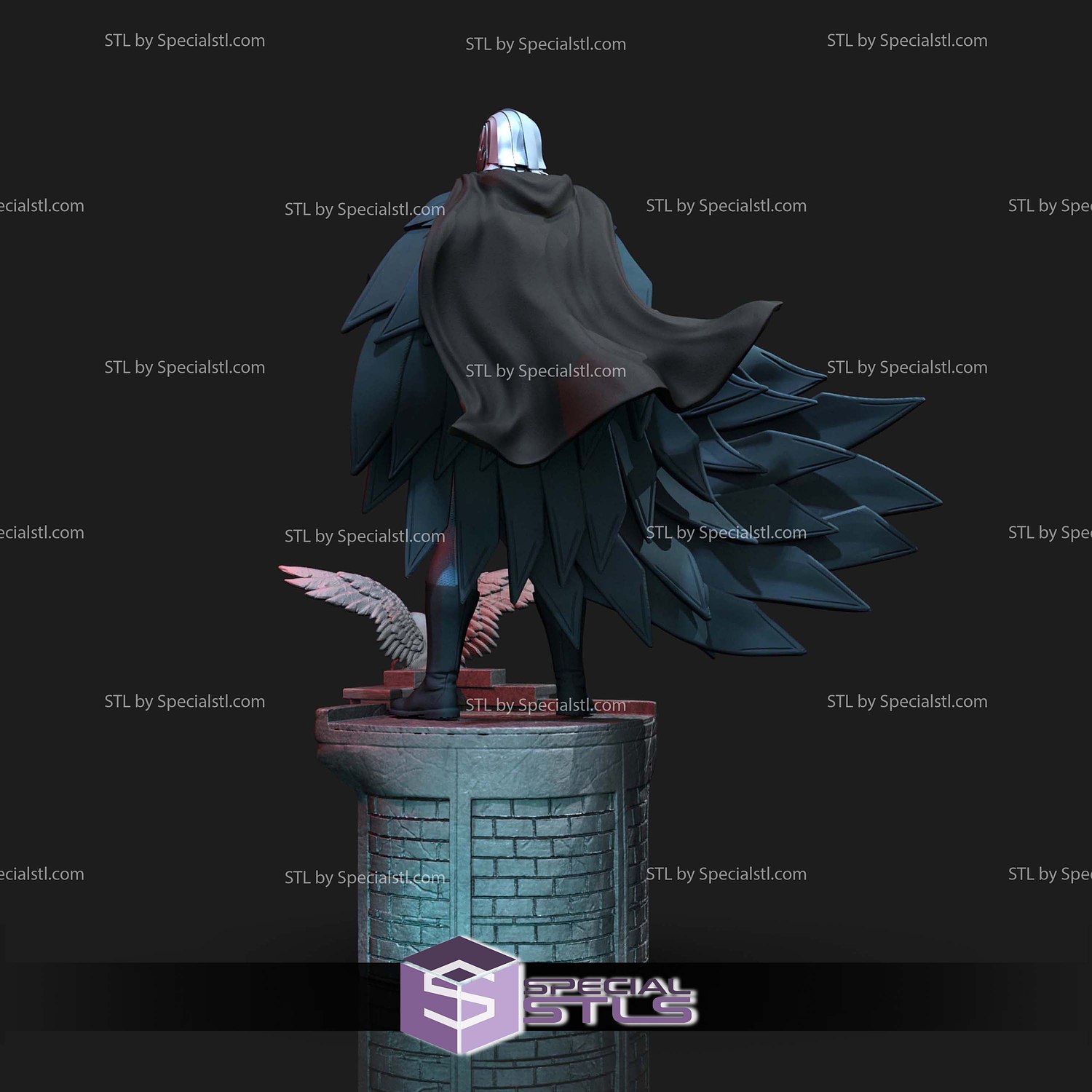 Owlman DC Villains Sculptures 3D Printing STL Model — view 2