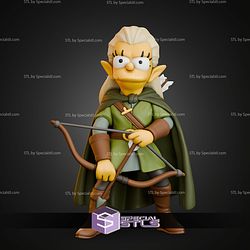Lisa Simpson Legolas Mashup STL Files 3D Model