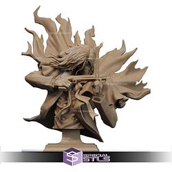 Alucard 2 Gun Bust Sculptures 3D Printing STL Model