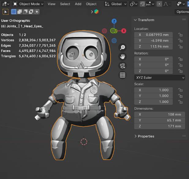 Astro Marvin Zombie, Resident-Evil 2 From Astro Bot / Astro's PlayRoom | Play Station 5 Robo Mascot 3D STL Model