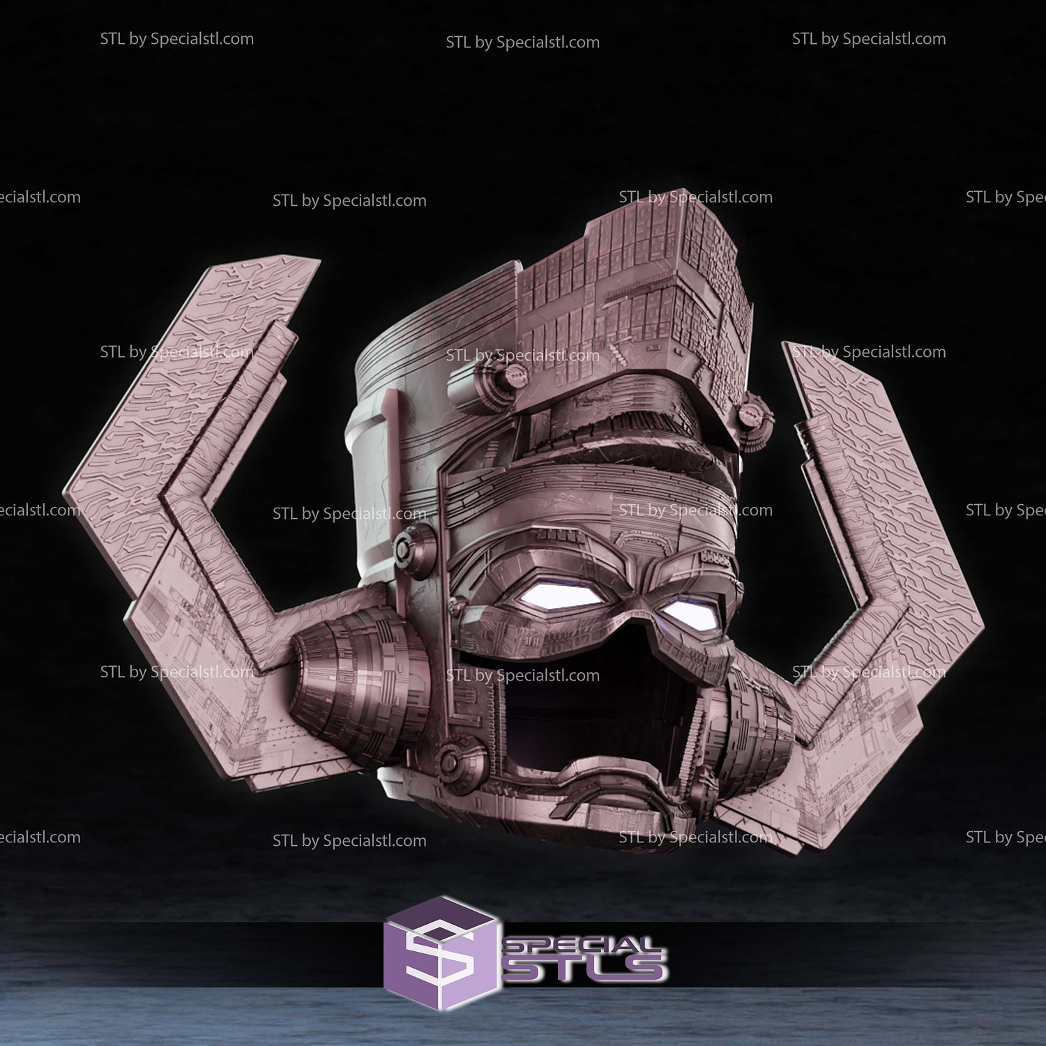 Cosplay STL Files Galactus Movie Helmet 3D Model — view 2