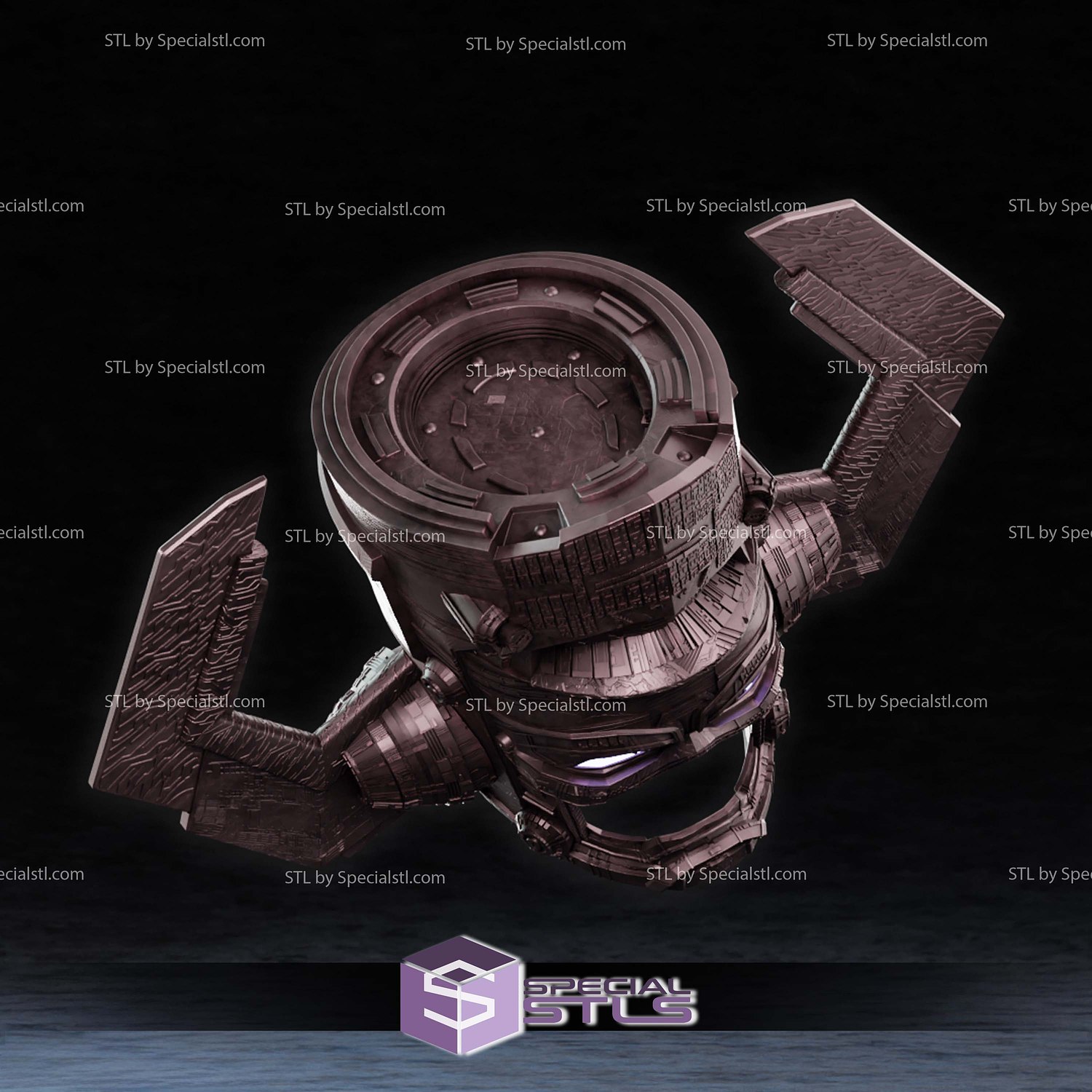 Cosplay STL Files Galactus Movie Helmet 3D Model — view 3