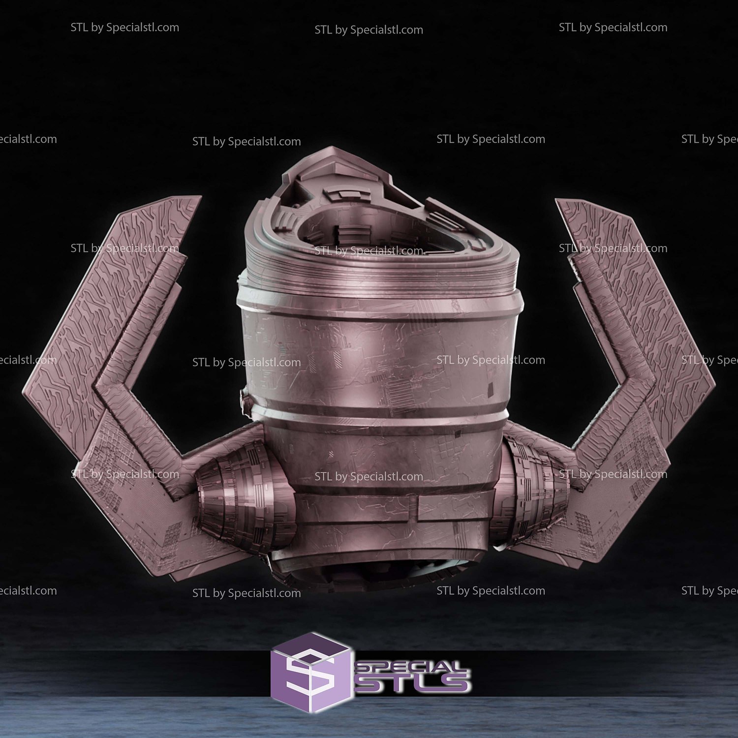 Cosplay STL Files Galactus Movie Helmet 3D Model — view 4