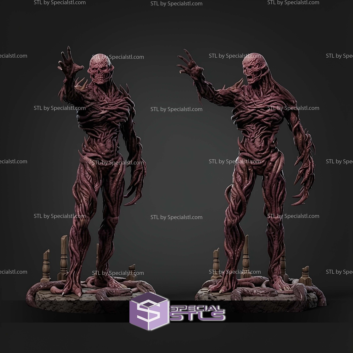 Vecna Stranger Things 220mm STL Files 3D Model — view 2