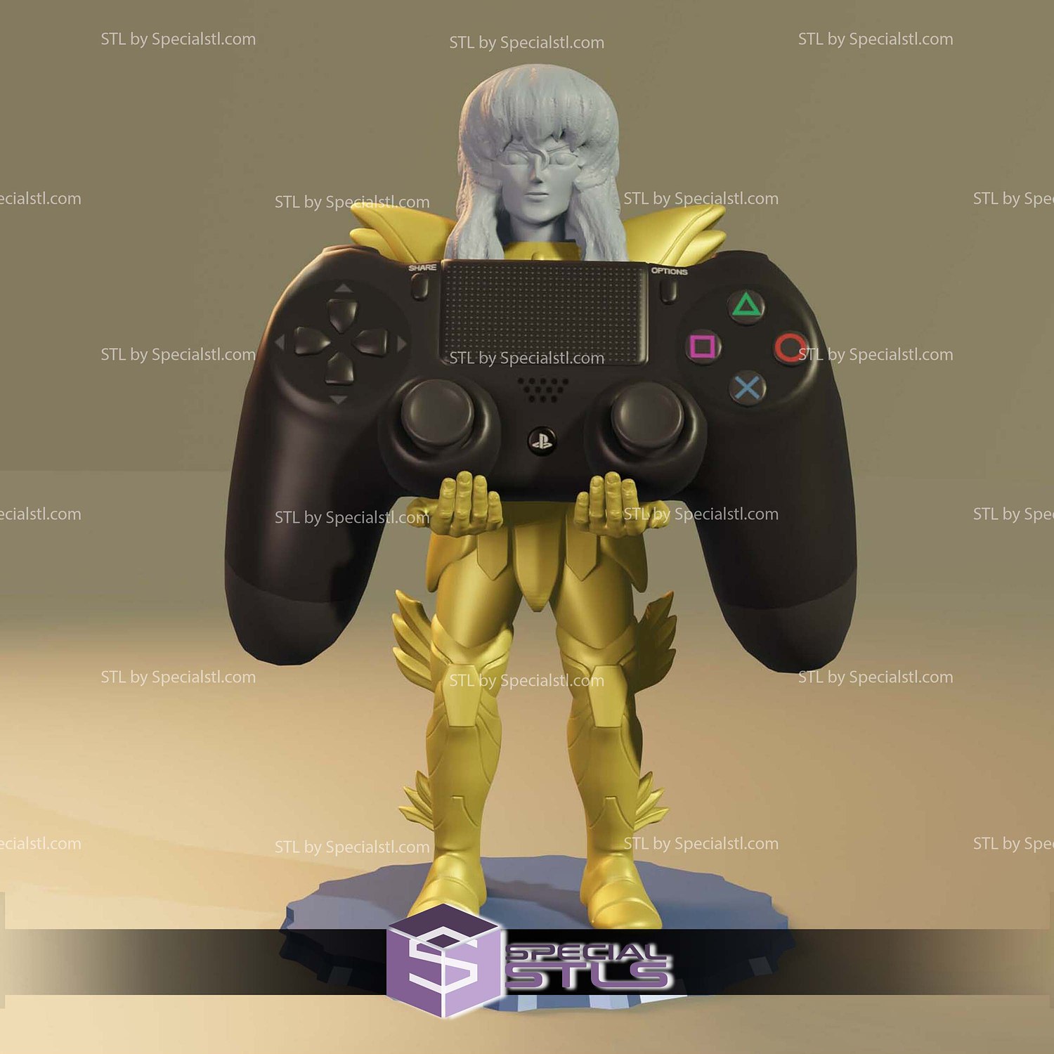 Pisces Aphrodite Joystick Holder 3D Printer Files STL Model — view 3