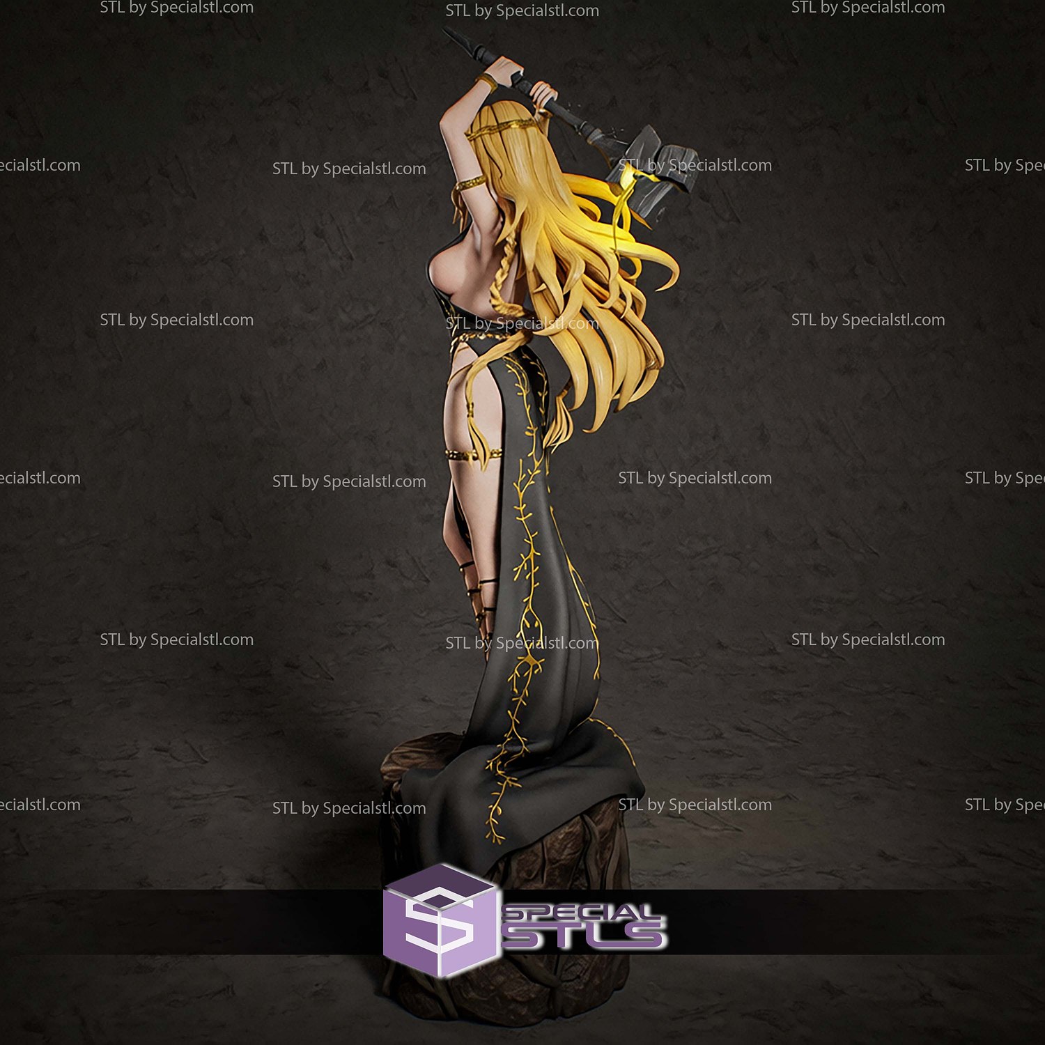 Queen Marika Elden Ring 347mm STL Files 3D Model — view 3