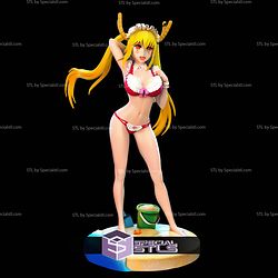 Tohru Miss Kobayashi Volleyball STL Files 3D Model