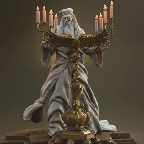 Albus Dumbledore 3D Printer Files | Assembly STL Model