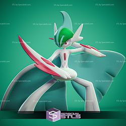 Mega Gallade Pokemon Complete STL Files 3D Model
