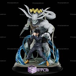 Megumi and Mahoraga Jujutsu Kaisen 3D Print Files STL Model