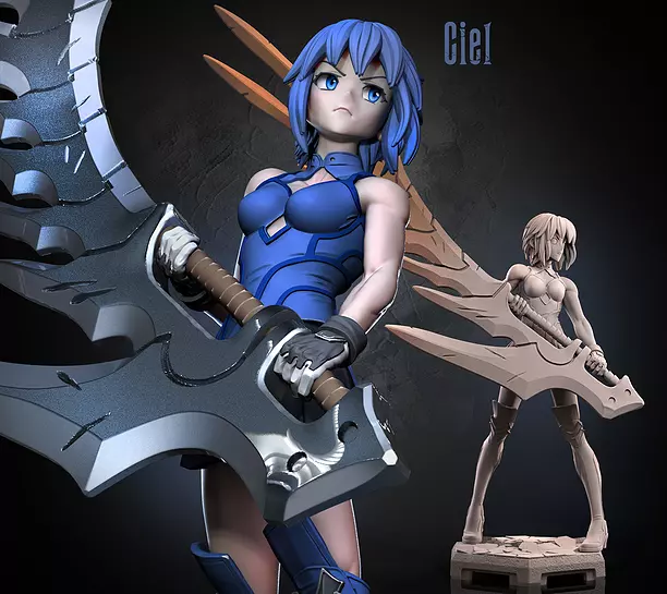 Ciel Melty Blood 3D STL Model
