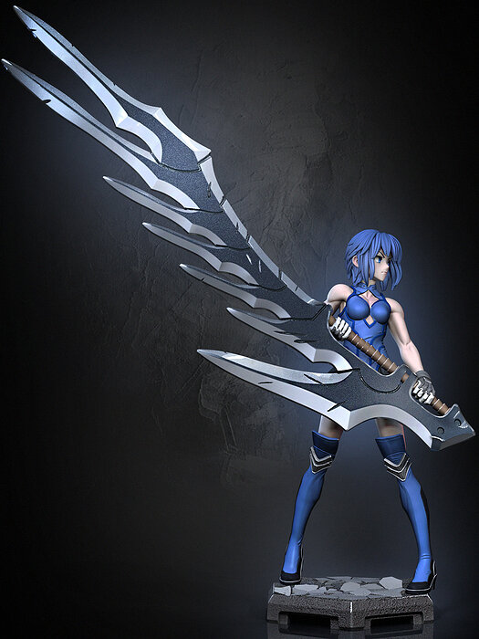 Ciel Melty Blood 3D STL Model — view 5