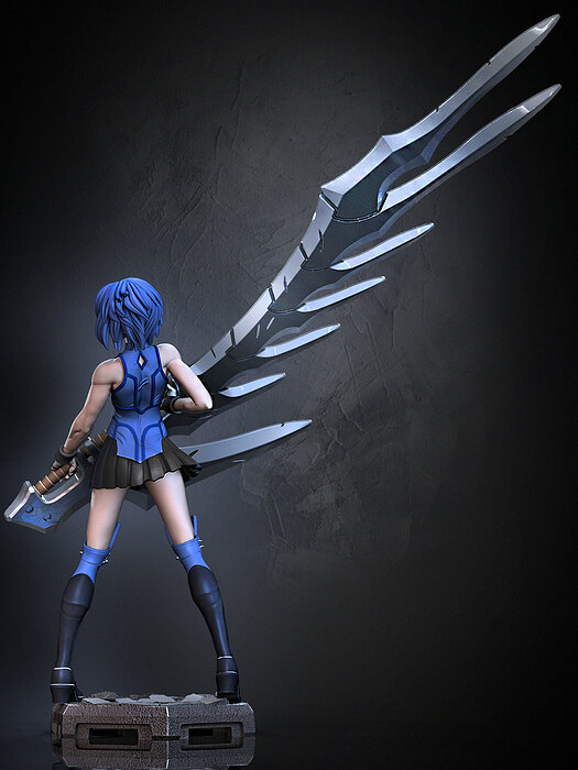 Ciel Melty Blood 3D STL Model — view 7