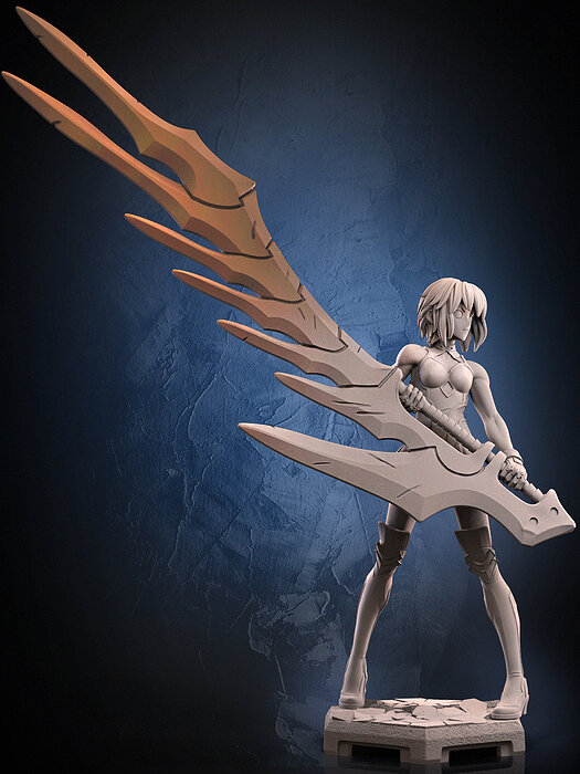 Ciel Melty Blood 3D STL Model — view 8