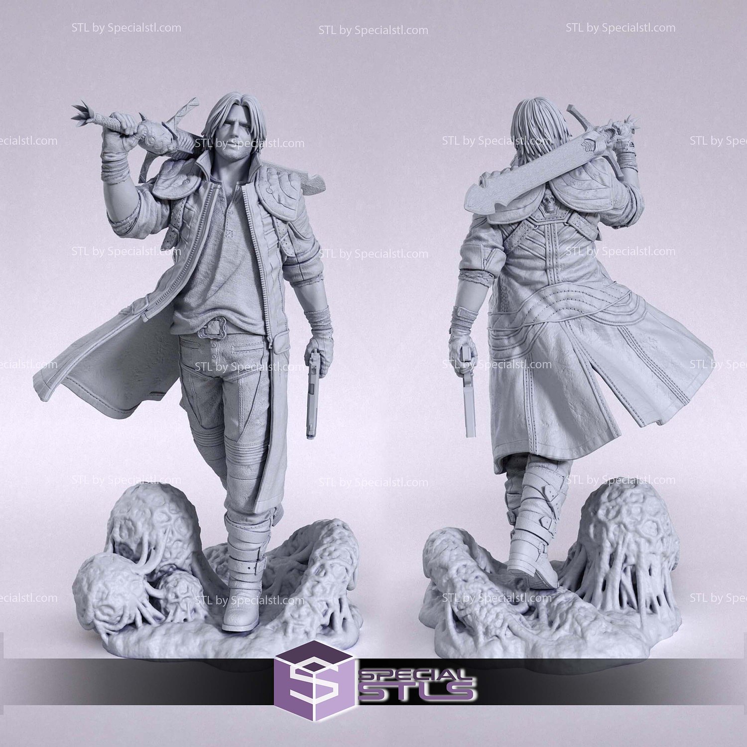 Dante and Sword Devil May Cry 3D Printer Files STL Model — view 3