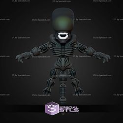 Super Basic STL Alien Xenomorph MultiColor 3D Model