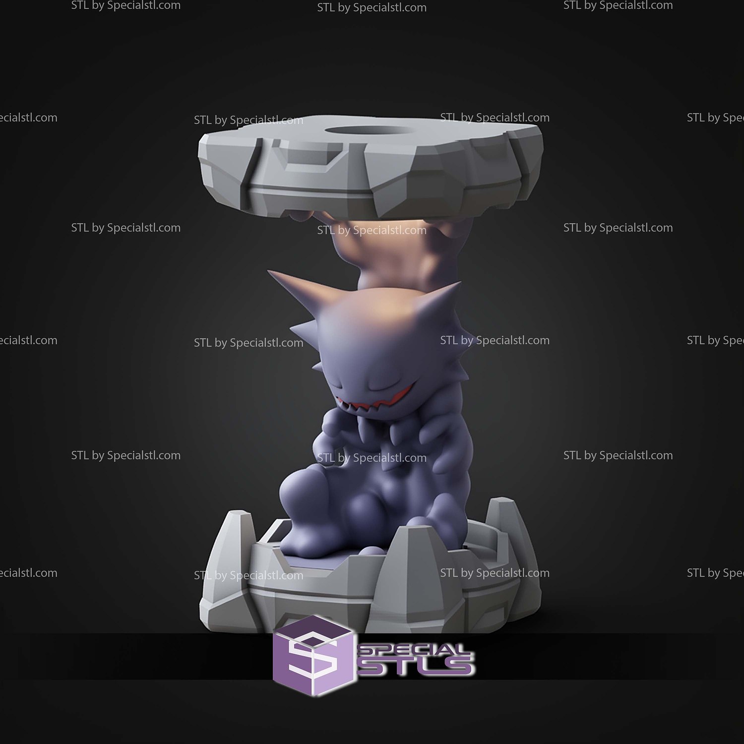 Pokemon Clone Lab Colletion Haunter STL Files 3D Model — view 2