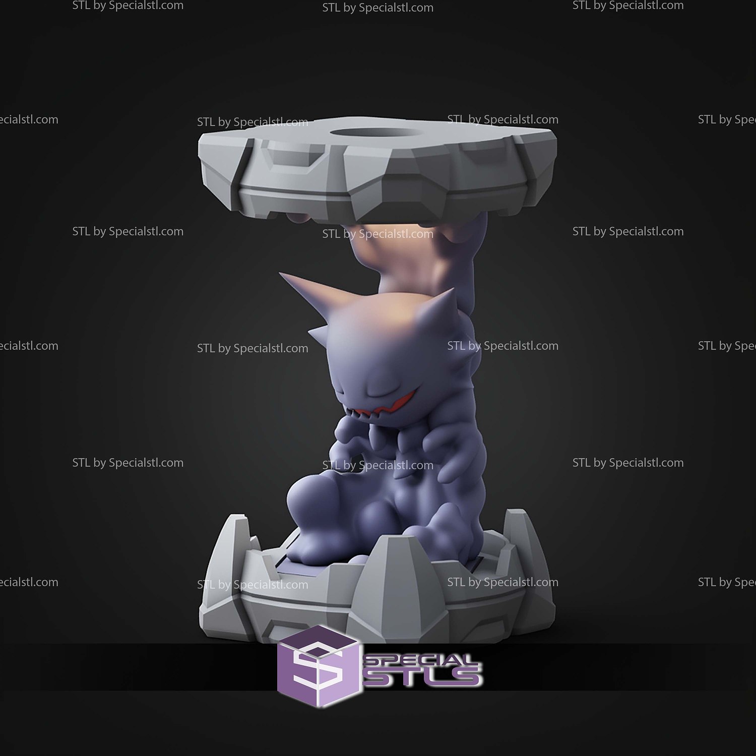 Pokemon Clone Lab Colletion Haunter STL Files 3D Model — view 5