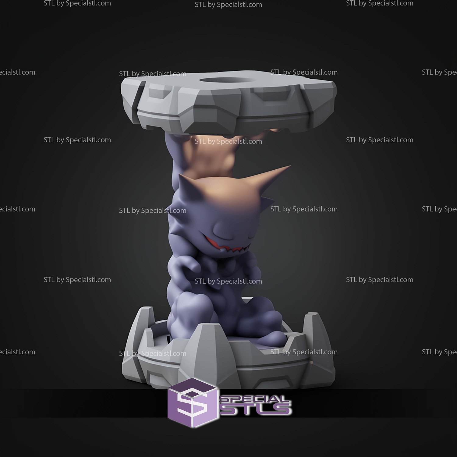 Pokemon Clone Lab Colletion Haunter STL Files 3D Model — view 6