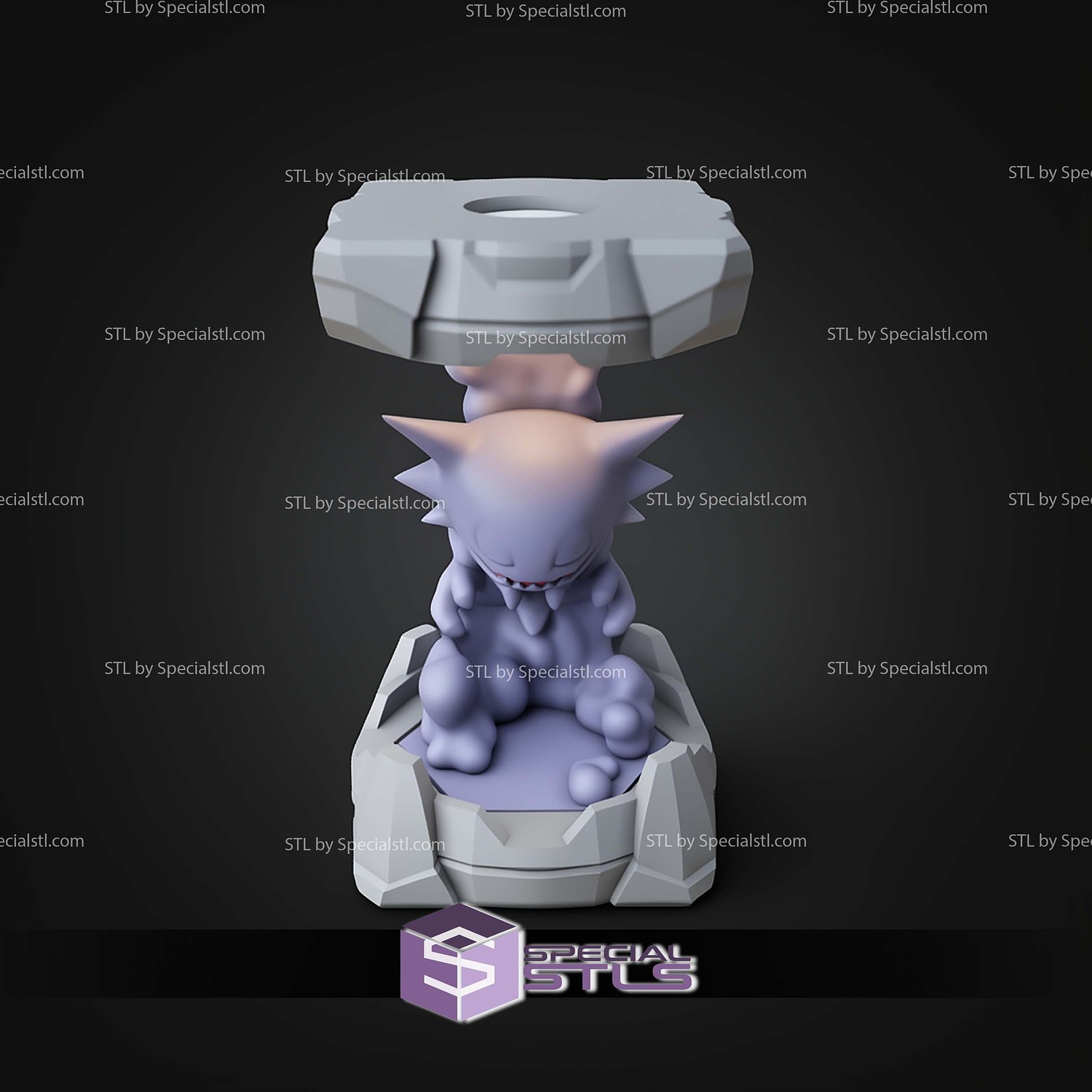 Pokemon Clone Lab Colletion Haunter STL Files 3D Model — view 7