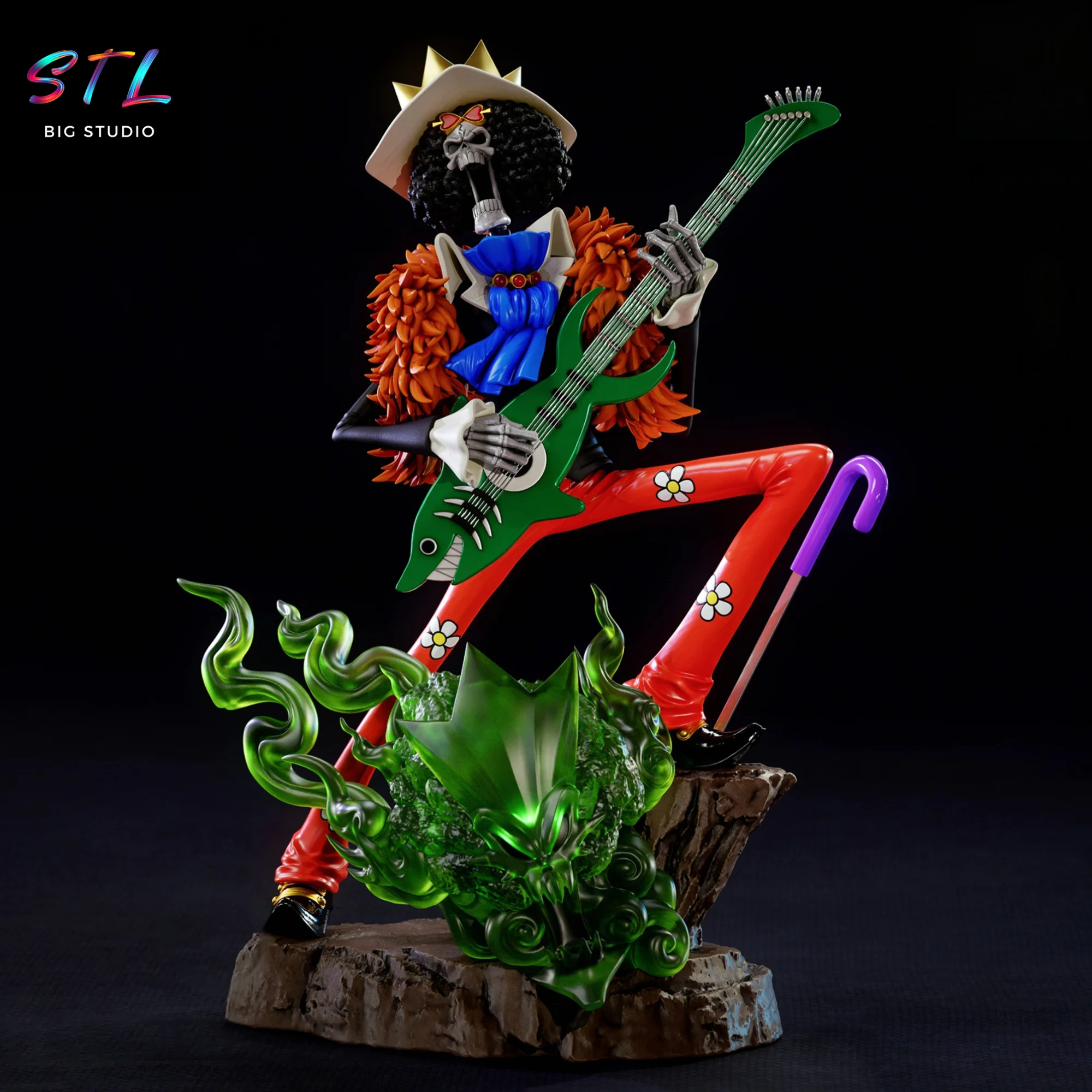 Brook Soul King STL | One Piece | 3D Printing Figure Model