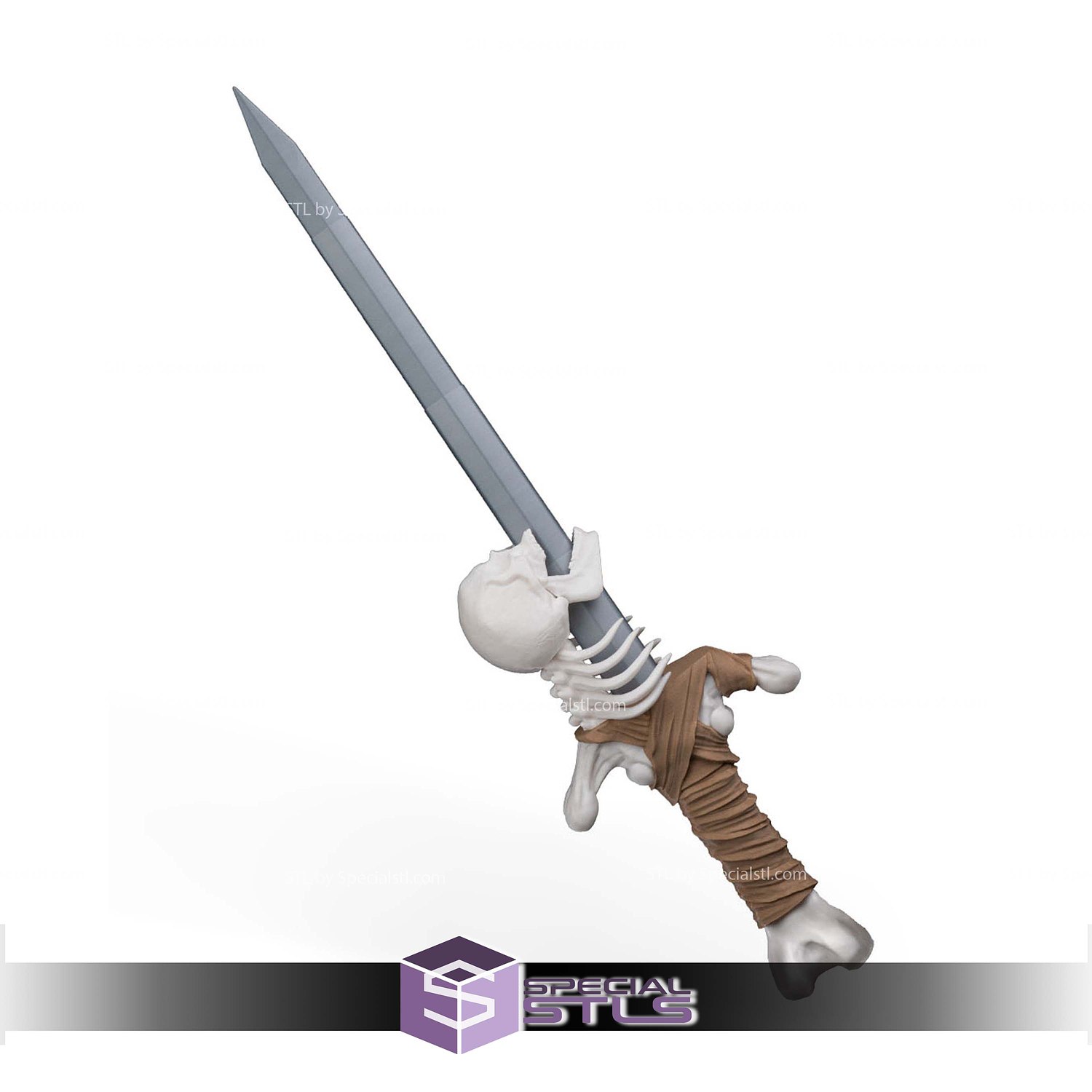 Basic STL - Undead Blade 3D Model — view 7