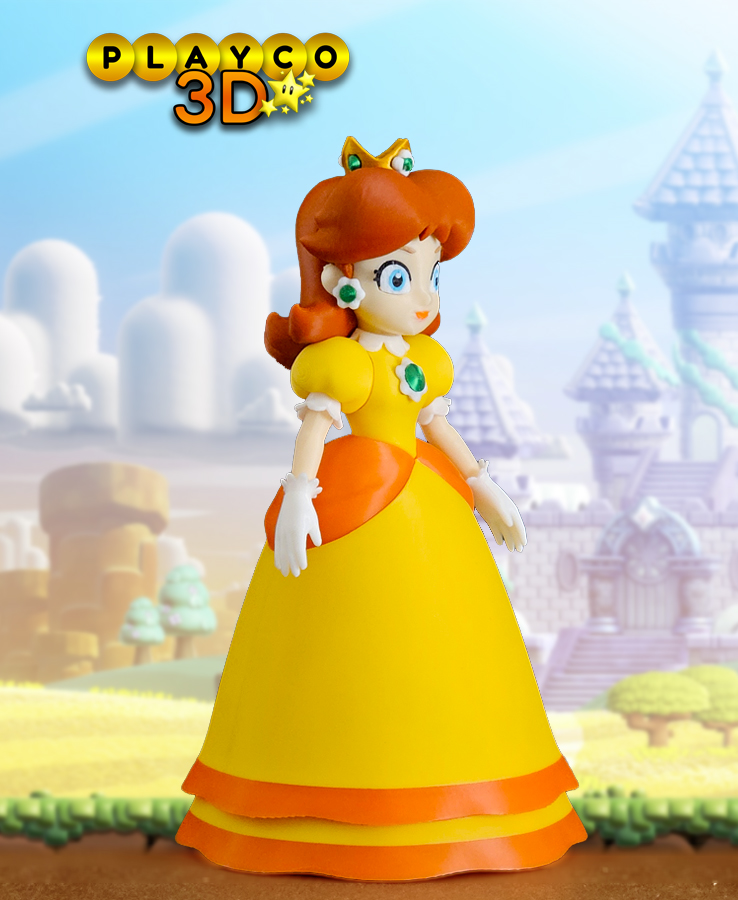 Princess Daisy 3D 3MF Model