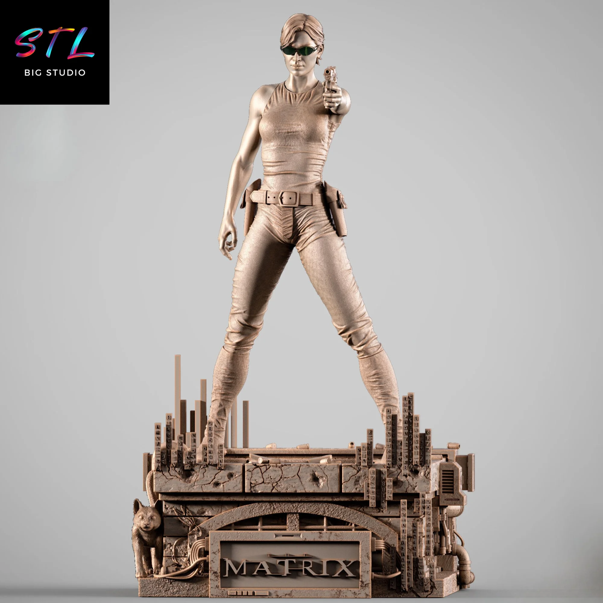 Trinity STL | The Matrix | 3D Printable Figure Model