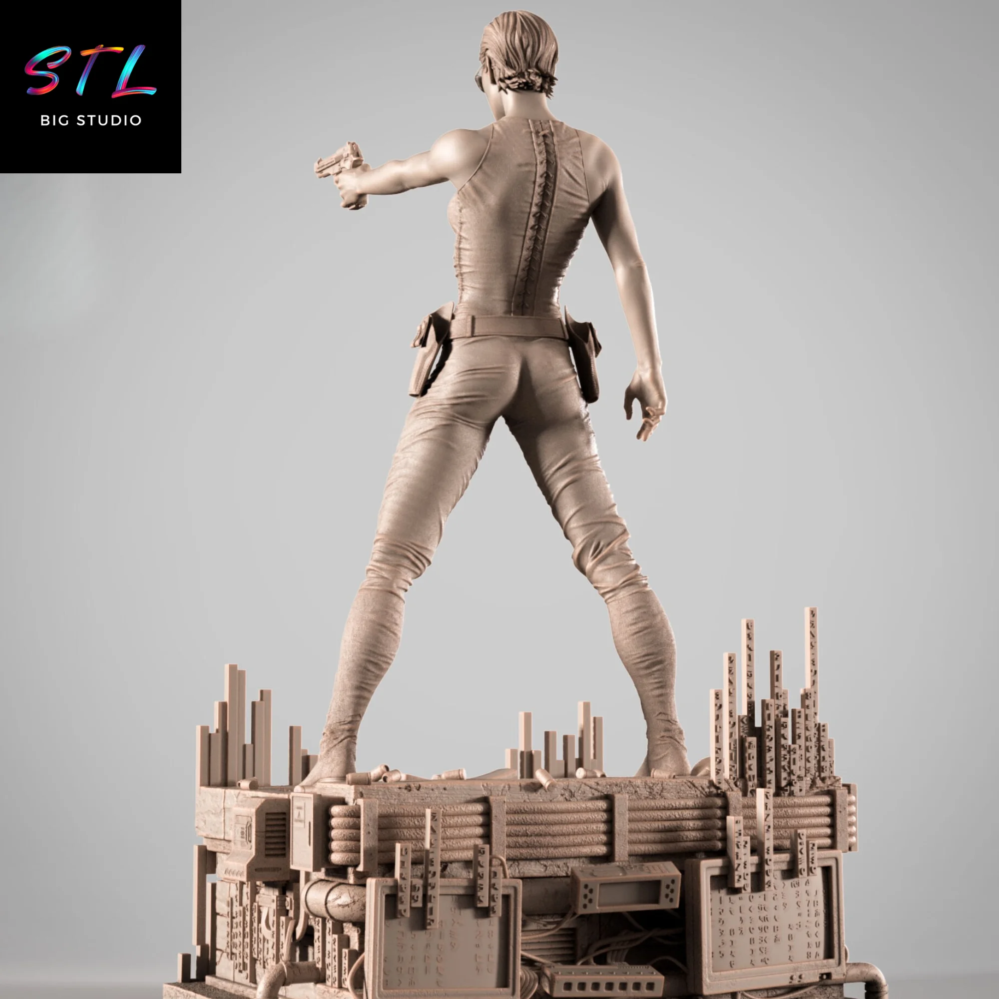 Trinity STL | The Matrix | 3D Printable Figure Model — view 2