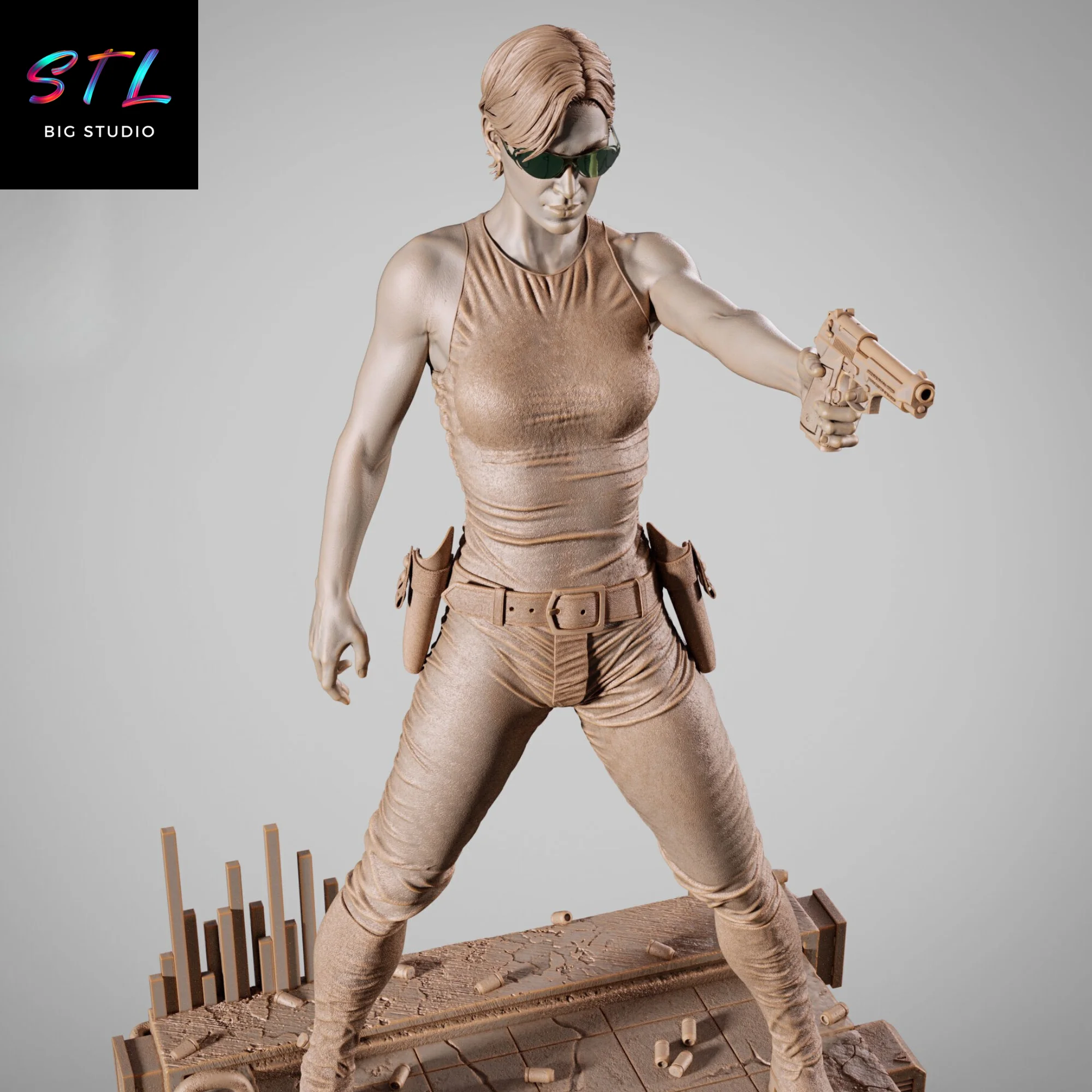 Trinity STL | The Matrix | 3D Printable Figure Model — view 4