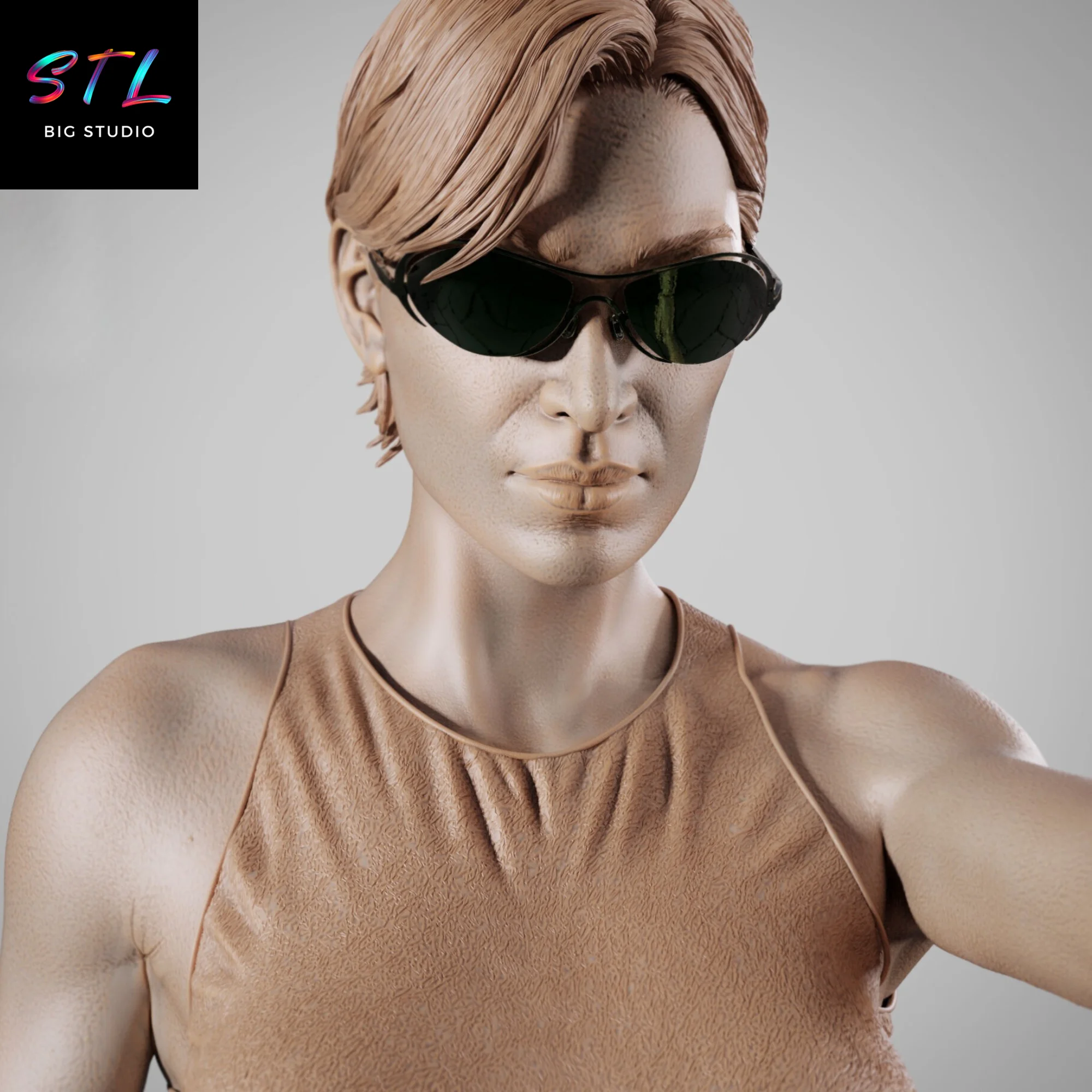 Trinity STL | The Matrix | 3D Printable Figure Model — view 5