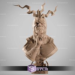 Black Bolt Portrait Bust 3D Printer Files STL Model