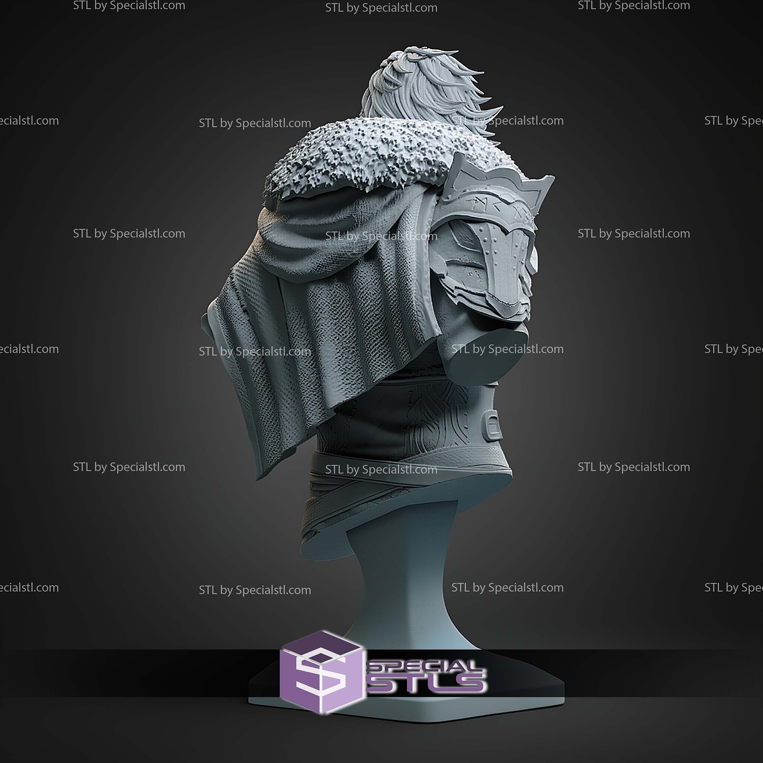 Kliff Bust Crimson Desert 112mm STL Files 3D Model — view 2