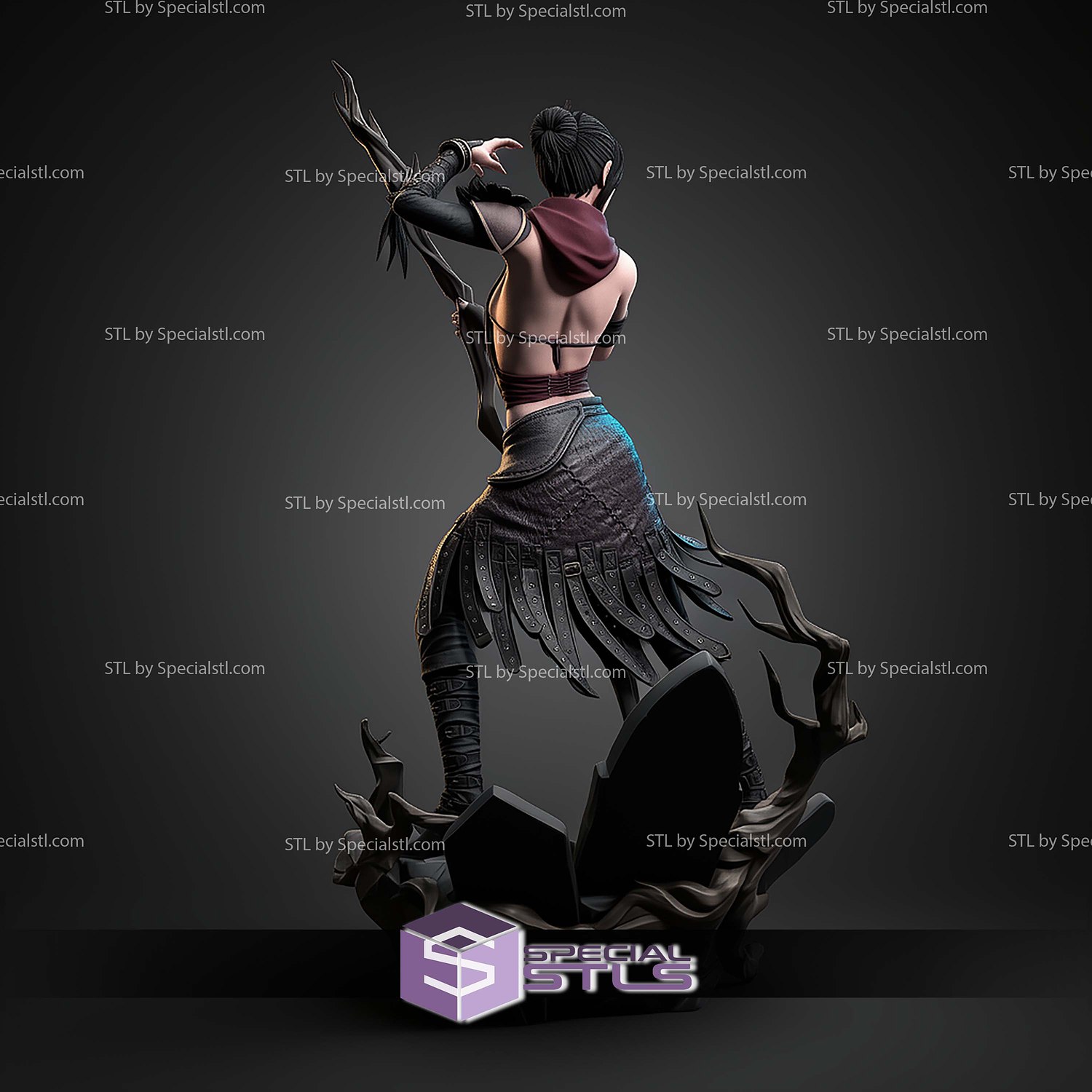 Morrigan Dragon Age Origins 1-10 STL Files 3D Model — view 2