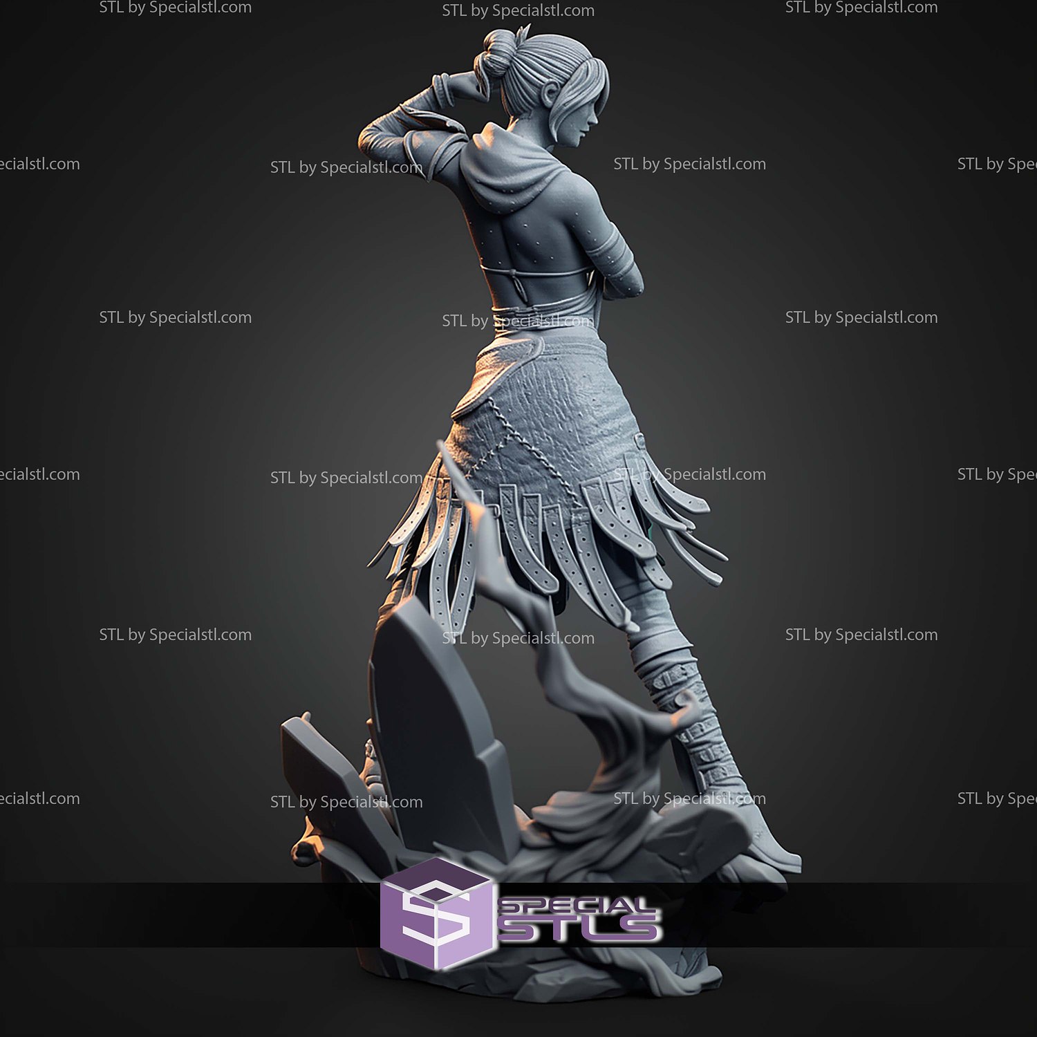 Morrigan Dragon Age Origins 1-10 STL Files 3D Model — view 5