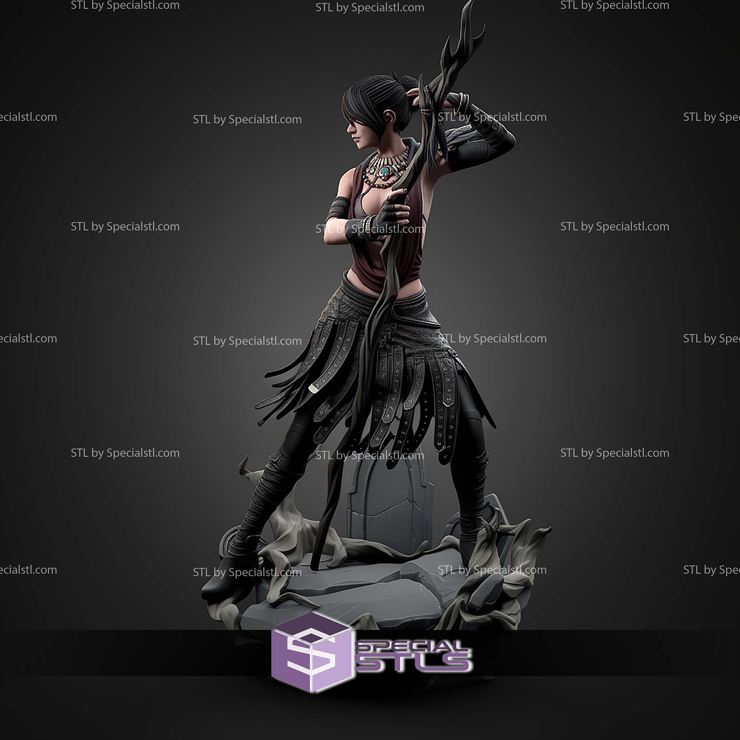 Morrigan Dragon Age Origins 1-10 STL Files 3D Model — view 6