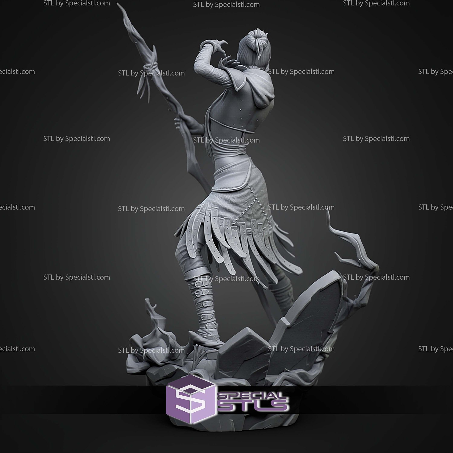 Morrigan Dragon Age Origins 1-10 STL Files 3D Model — view 7