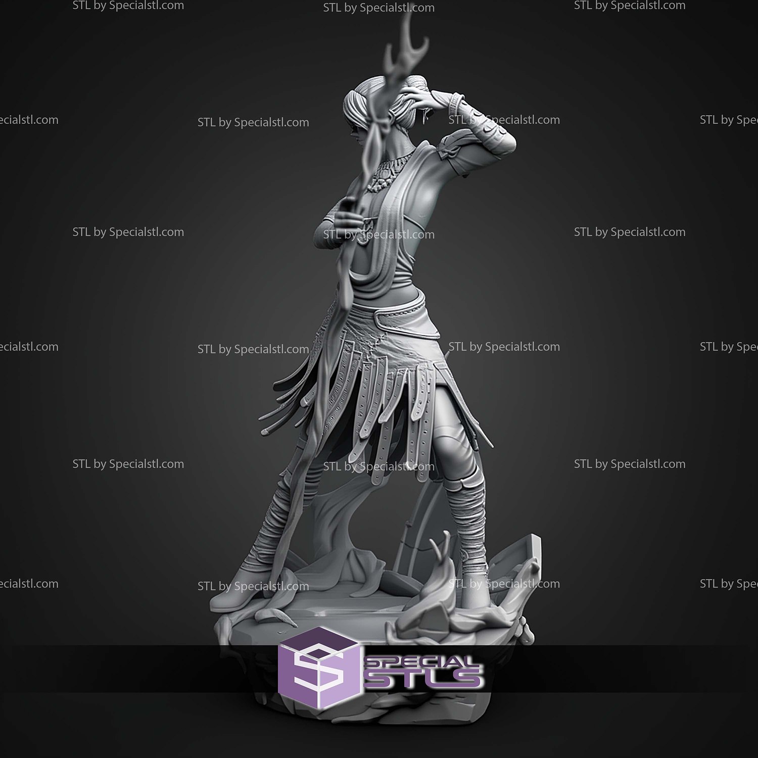 Morrigan Dragon Age Origins 1-10 STL Files 3D Model — view 8