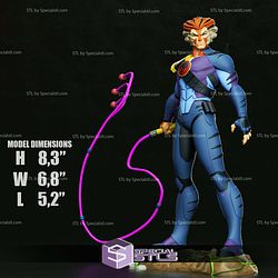 Tygra Thundercats and Rope STL Files 3D Model