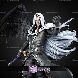 Sephiroth Final Fantasy VII 390mm STL Files 3D Model
