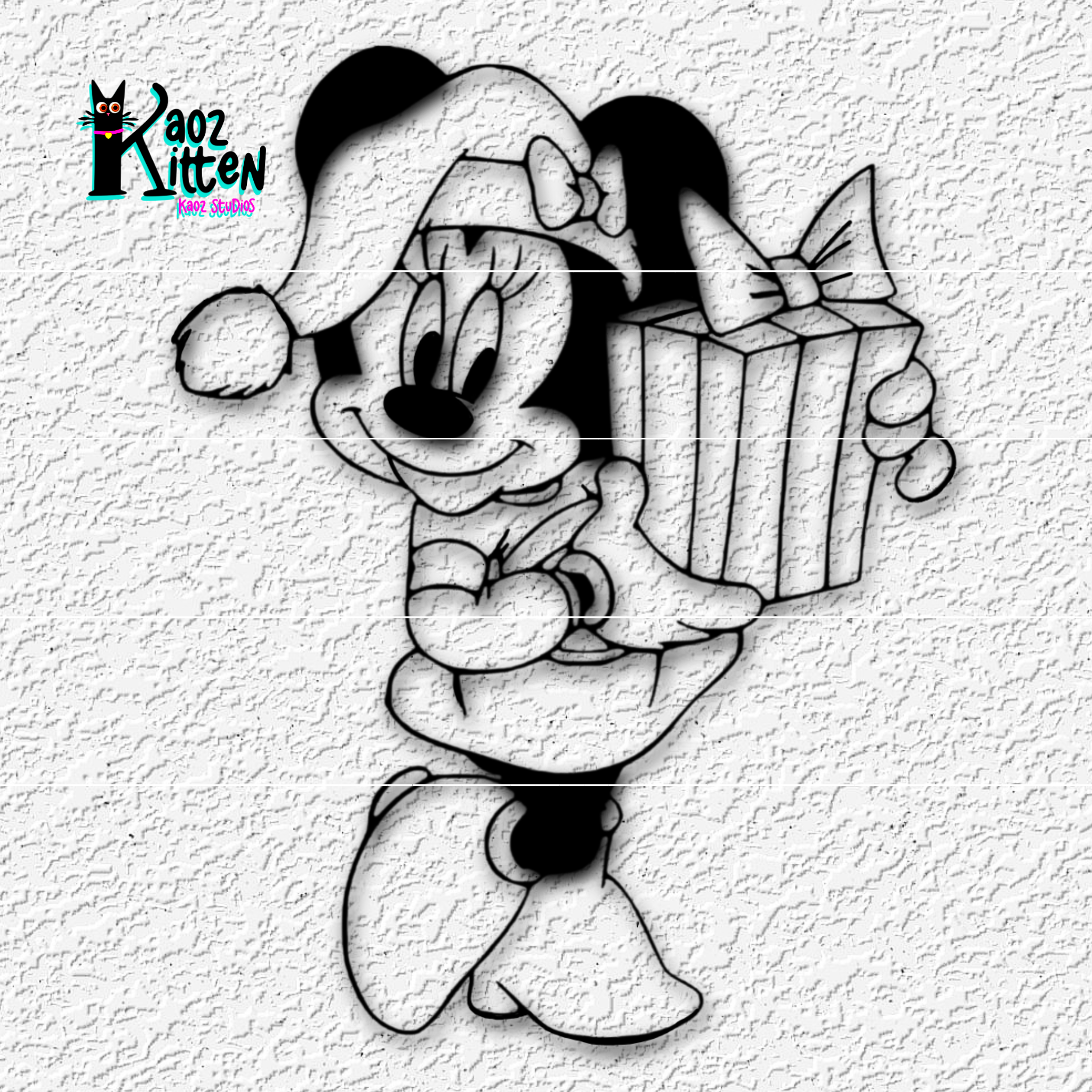 christmas minnie mouse xmas disney decor fanart 3D STL Model